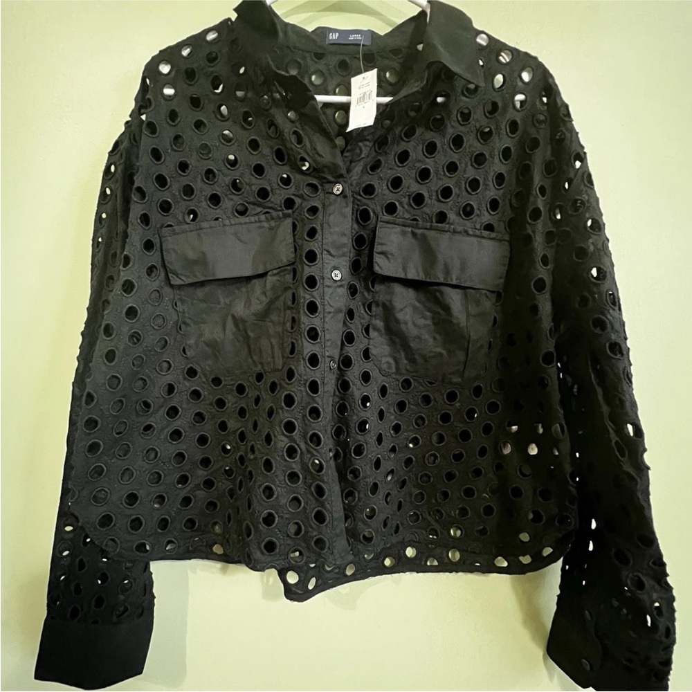 GAP Black Button Down Shirt